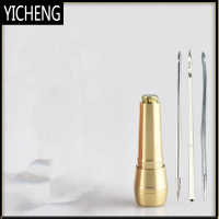 修鞋皮革家用皮具胶鞋钩针直锥手缝皮鞋工具针线修补手工补鞋勾针 YICHENG 铜柄+3种钩针