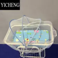 YICHENG医院用婴儿车蚊帐月子中心豪华婴儿床宝宝蚊帐床垫新生儿推车配件