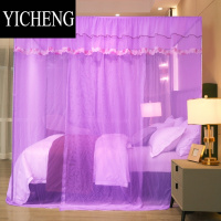 YICHENG新款防尘顶蚊帐单门加密家用1.5米卧室双人床1.8m1.2m公主风落地