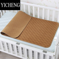 YICHENG儿童凉席幼儿园专用午睡宝宝软席子婴儿床新生儿夏季草席定做冰丝