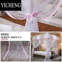 YICHENG蚊帐2023新款家用卧室1米8公主床帘纹怅床上帐篷2022年落地防蚊罩