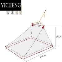YICHENG乐飞思便携旅行蚊帐沙床折叠简易客厅宾馆户外野外临时免安装