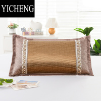 YICHENG夏天冰丝枕套卡通幼儿园宝宝凉枕头套50*30夏季儿童藤枕芯套60*40