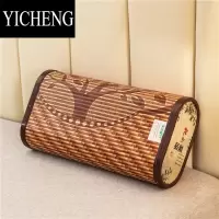 YICHENG夏季竹质凉枕头竹块空心竹编夏天枕头镂空枕头麻将块竹丝冰丝枕头