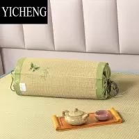 YICHENG凉枕头颈椎枕藤席护颈枕蔺草枕头专用夏天茶香凉席糖果枕圆柱夏季