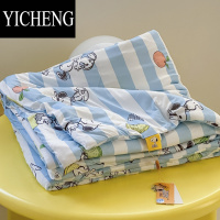YICHENG儿童夏凉被夏季史努比针织棉卡通可爱宿舍薄空调被子被芯可机水洗