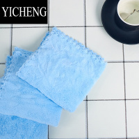 YICHENG烘焙专用毛巾蛋糕店奶茶店裱花厨房清洁吸水白色小方巾纯色抹布