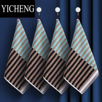 YICHENG4条装方巾家用男女洗脸小毛巾柔软吸水四方正方形家用手帕巾