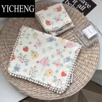 YICHENG儿童毛巾洗脸纱布新生婴儿超柔软吸水宝宝专用洗澡小方巾