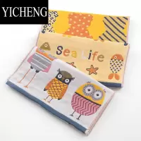 YICHENG3条装三层纱布毛巾洗脸家用吸水大人用洗澡毛巾