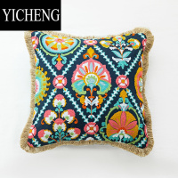 YICHENG波西米亚民族风客厅沙发抱枕套长方形刺绣靠垫腰枕飘窗摩洛哥靠背