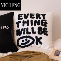 YICHENG那北家居 ins网红博主同款沙发抱枕笑脸卧室床上靠枕新款可爱靠垫