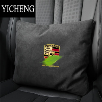 YICHENG适用于汽车抱枕被可定制卡宴帕拉梅拉911718腰靠枕两用折叠