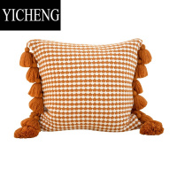 YICHENG抱枕沙发抱枕客厅ins风可爱花朵靠背垫现代简约轻奢靠枕针织靠垫