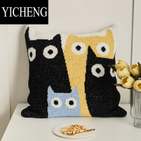 YICHENG蔓越家 猫奴设计师 可爱猫咪抱枕抱枕套含芯沙发靠垫靠枕护腰枕