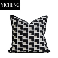 YICHENG现代简约设计师软装搭配品质沙发客厅卧室样板间精装修抱枕靠垫