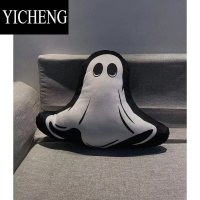 YICHENG新款异形抱枕小幽灵复古骷髅架个性靠垫礼物黑白简约