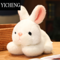 YICHENG可爱小白兔公仔趴趴绒玩具仿真兔子玩偶小女孩布娃娃抱枕儿童