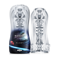 吉祥小炮飞机杯男用手动自慰器具紧致便携式透明男性倒模娃娃成人情趣用品 行星(适合初用)+送润滑油60g+220ML润滑油