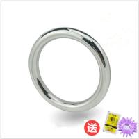 吉祥小炮男用不锈钢金属锁精环负重环JJ环阳具环戒指自慰SM虐阳不夹肉 厚6毫米:内径5.25厘米