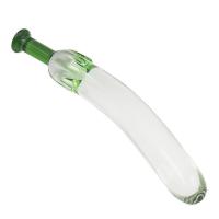 吉祥小炮成人玻璃阳具玻璃器具水晶黄瓜水晶阳具蔬菜器具蔬菜阳具水果阳具 透明小号茄子