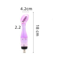 吉祥小炮三孔插头炮机专用后庭阳具配件男女用伸缩棒自慰器肛门情趣性用品 12号[直径4.2]弯头硬质