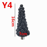 吉祥小炮炮机配件超大超粗阳具后庭女用男用性用具三孔卡农头大号成人用品 Y4[黑珍珠扩肛棒]底部宽7cm长16cm