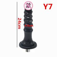 吉祥小炮炮机配件超大超粗阳具后庭女用男用性用具三孔卡农头大号成人用品 Y7[螺纹加长阳具]粗4.6cm长24cm