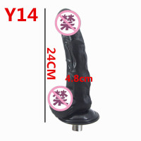 吉祥小炮炮机配件超大超粗阳具后庭女用男用性用具三孔卡农头大号成人用品 Y14[带蛋大号黑阳具]粗4.8cm长24cm