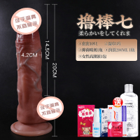 吉祥小炮仿真阳具柔软女用假阴茎棒超大自慰器情趣性用具高潮专用神器私处 手动大号撸棒7[可插14.5cm,粗4.2cm]送