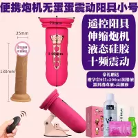 吉祥小炮自卫慰器神器女用全自动男用假阳具大号成人玩具女用自慰棒 炮机+无蛋蛋震动阳具小号粉色