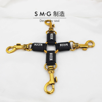 吉祥小炮SM情趣用品情趣用具男女用调情配饰十字扣手链脚链牵引绳另类玩具 十字扣古金黑色