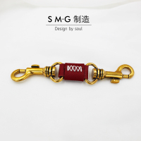 吉祥小炮SM情趣用品情趣用具男女用调情配饰十字扣手链脚链牵引绳另类玩具 一字扣古金红色