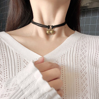 吉祥小炮蜜恪性感脖环黑绳铃铛情趣颈环朋克风项圈配饰激情内衣脖子饰品女 7105[朋克铃铛颈环]黑色