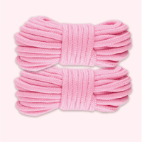 吉祥小炮调情趣趣情女性用品捆绑绳子绳艺麻绳SM床上束缚调教用具教学教程 捆绑棉绳粉色20米