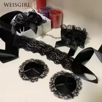 吉祥小炮[眼罩系列]情趣内衣透明蕾丝眼罩性感火辣挑逗激情眼罩套装诱惑 E款套餐