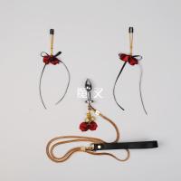 吉祥小炮 飞鹤花瓣乳夹宫铃惩罚乳头SM血滴子真人夹子情趣揉捏阴帝夹 超轻花瓣+小号肛塞+肛部牵引 (牵引调教)