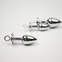 吉祥小炮 飞鹤花瓣乳夹宫铃惩罚乳头SM血滴子真人夹子情趣揉捏阴帝夹 2.7cm中号肛塞,单独购买 (尝试不同size)