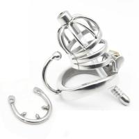 吉祥小炮另类cb控制贞操锁裤jj笼防逃脱锻炼马眼棒情趣性工具SM禁欲快乐器 款式一笼+40卡环+防脱环