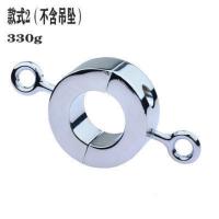 吉祥小炮负重吊坠男用阳具蛋蛋束缚器环锁精环金属刺激用品情趣用 款式2(不含吊坠)