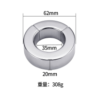 吉祥小炮男用重型金属不锈钢束缚器JJ根部负重环阳具蛋蛋吊坠刺激 A2-重308g