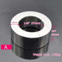 吉祥小炮不锈钢吊坠束缚器 磁铁阳具阴茎负重环另类情趣虐阳玩具 A:内径3.7厚度2.4厘米