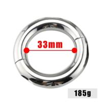吉祥小炮男用重型金属不锈钢束缚器JJ根部负重环阳具阴茎吊坠刺激 环内径33mm