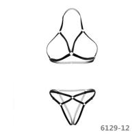 吉祥小炮紧身衣情趣SM捆绑式胸托女王装服装性感火辣可撕衣的衣服激情内衣 6129-12 均码