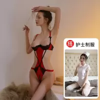 吉祥小炮情趣内衣SM激情套装制服情侣血滴子情绪调情用品睡衣夫妻 缺货[红色套餐3]连体衣+血滴子+制服护士 均码