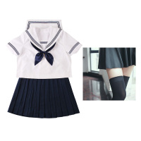 吉祥小炮情趣内衣学生制服jk诱惑服装可爱性感激情套装女超火辣SM水手服 衣服套装[送黑色日系袜] L 建议105-12