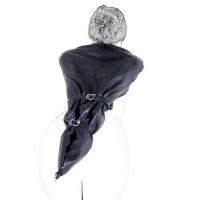 吉祥小炮SM手铐紧身全包衣服皮革束缚带后手自缚捆绑背铐拘束带单手套调教 单手套D款:双臂聚拢式均码