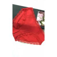 吉祥小炮SM纯棉配蕾丝女士开裆裤免脱直入大码情趣内裤内衣激情套装超服 红色 S [80-100斤]