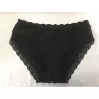 吉祥小炮SM纯棉配蕾丝女士开裆裤免脱直入大码情趣内裤内衣激情套装超服 黑色 S [80-100斤]