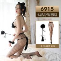 吉祥小炮情趣内衣小野猫猫咪制服兔子装性感可爱SM透视猫女郎猫奴激情套装 俏皮可爱小猫咪套装+黑连裤网袜+ 手帕 均码